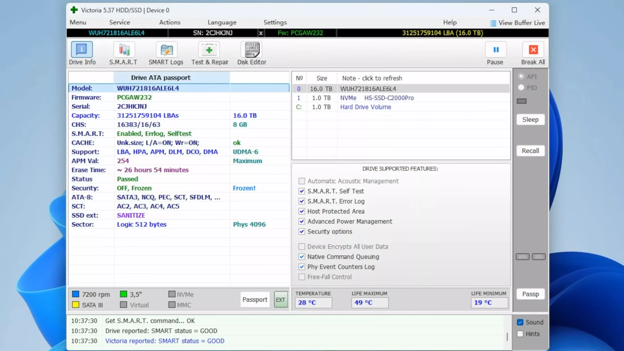 Victoria 一款用于诊断和修复硬盘驱动器的工具！